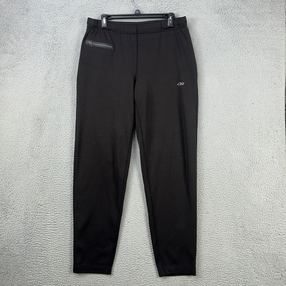 Outdoor Research Mens Pull On Sweatpants Large Black Elastic Waist Pocket Hiking - Picture 1 of 8